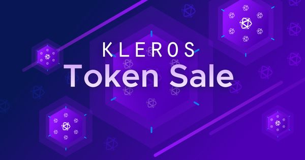 Kleros Token Sale Announcement, January 11, 2020