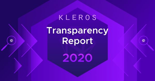 Kleros Annual Transparency Report 2020