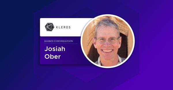 A Conversation with Josiah Ober: Democracy in Ancient Greece & Decentralized Justice