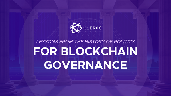 Lessons from the History of Politics for Blockchain Governance