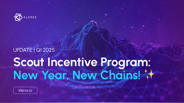 Q1 2025 update to the Combined Kleros Scout Incentive Program