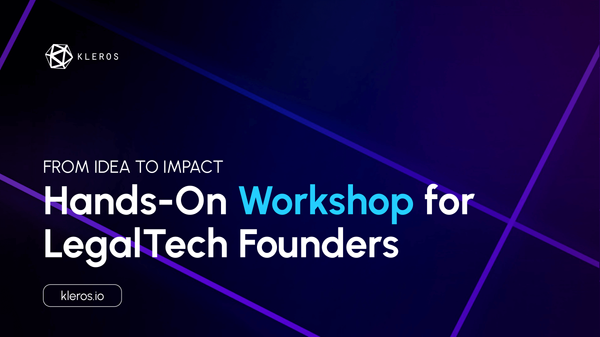 From Idea to Impact: A Hands-On Workshop for LegalTech Founders