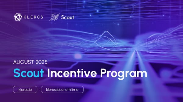 Scout Incentives, Policy and Parameters Updates August 2025